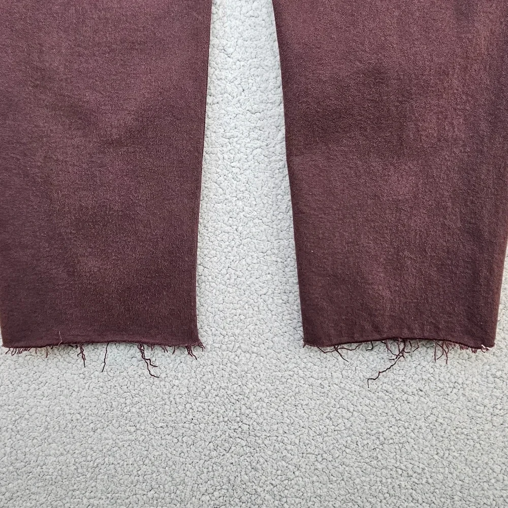 Re/Done Womens Washed Plum Denim 70s Ultra High Rise Stove Pipe Jeans Sz 31*